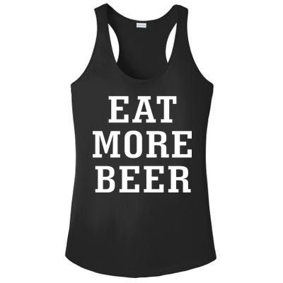 Eat More Beer Ladies PosiCharge Competitor Racerback Tank