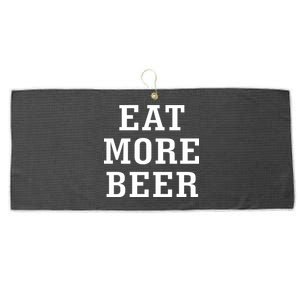 Eat More Beer Large Microfiber Waffle Golf Towel