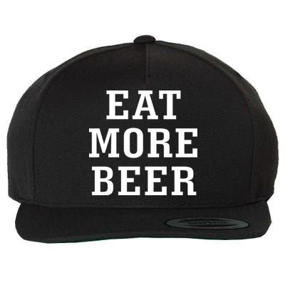 Eat More Beer Wool Snapback Cap