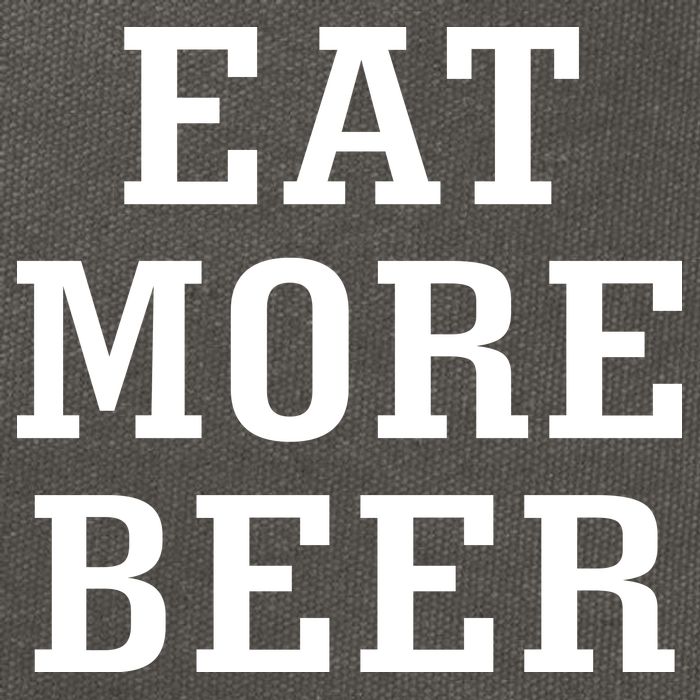 Eat More Beer Cotton Canvas Backpack