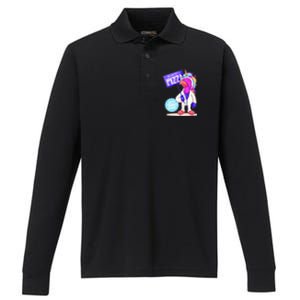 Eat Pizza Funny Happy Thanksgiving Performance Long Sleeve Polo