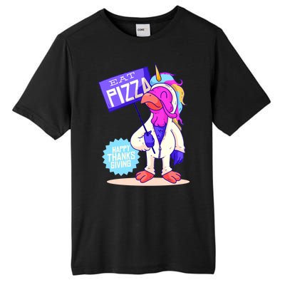 Eat Pizza Funny Happy Thanksgiving Tall Fusion ChromaSoft Performance T-Shirt