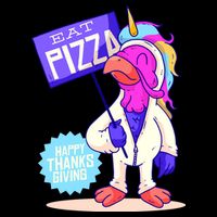 Eat Pizza Funny Happy Thanksgiving Bag
