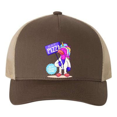 Eat Pizza Funny Happy Thanksgiving Yupoong Adult 5-Panel Trucker Hat