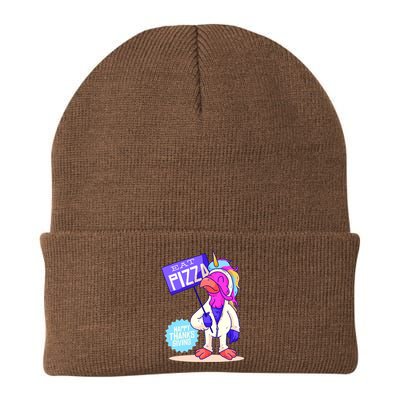 Eat Pizza Funny Happy Thanksgiving Knit Cap Winter Beanie