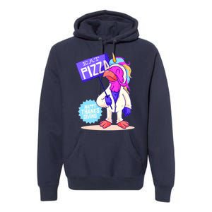 Eat Pizza Funny Happy Thanksgiving Premium Hoodie