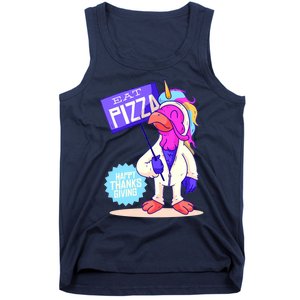 Eat Pizza Funny Happy Thanksgiving Tank Top