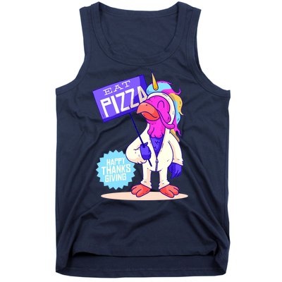 Eat Pizza Funny Happy Thanksgiving Tank Top