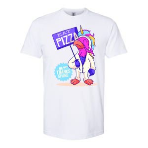 Eat Pizza Funny Happy Thanksgiving Softstyle CVC T-Shirt