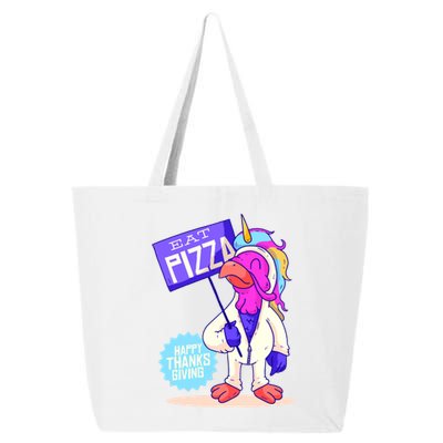 Eat Pizza Funny Happy Thanksgiving 25L Jumbo Tote