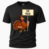 Eat Pizza Funny Turkey Cooling Performance Crew T-Shirt