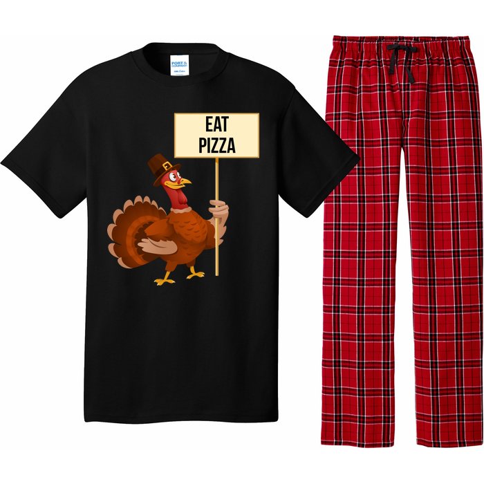 Eat Pizza Funny Turkey Pajama Set