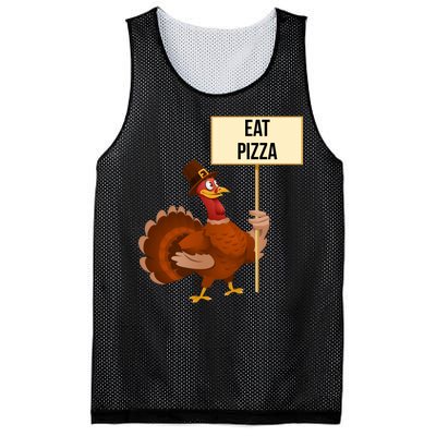 Eat Pizza Funny Turkey Mesh Reversible Basketball Jersey Tank