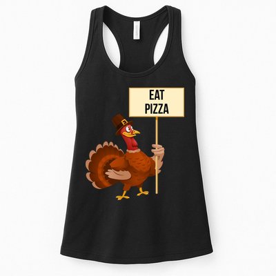 Eat Pizza Funny Turkey Womens Tank Top