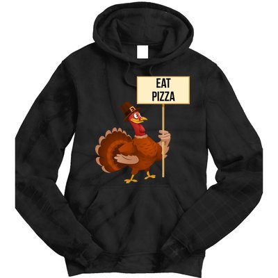 Eat Pizza Funny Turkey Tie Dye Hoodie