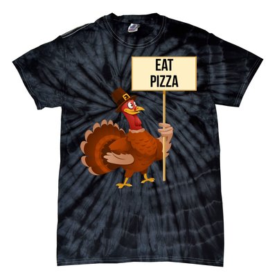 Eat Pizza Funny Turkey Tie-Dye T-Shirt