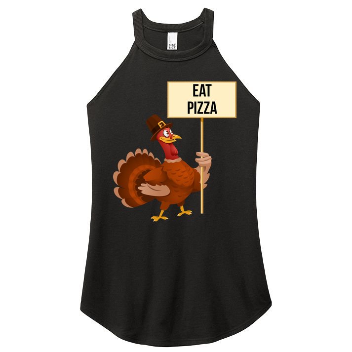 Eat Pizza Funny Turkey Women's Perfect Tri Rocker Tank