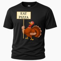 Eat Pizza Not Turkey Cooling Performance Crew T-Shirt