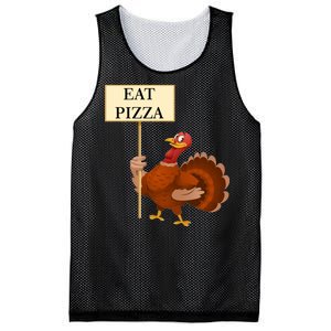 Eat Pizza Not Turkey Mesh Reversible Basketball Jersey Tank