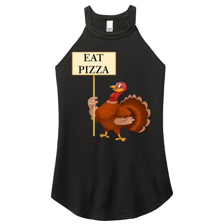 Eat Pizza Not Turkey Women's Perfect Tri Rocker Tank