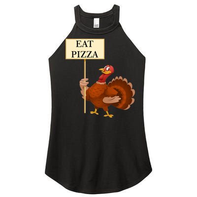 Eat Pizza Not Turkey Women’s Perfect Tri Rocker Tank