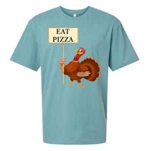 Eat Pizza Not Turkey Sueded Cloud Jersey T-Shirt