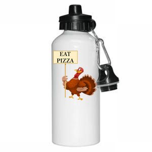 Eat Pizza Not Turkey Aluminum Water Bottle