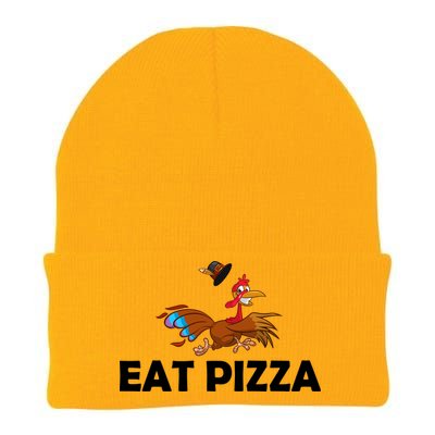 Eat Pizza Not Turkey Funny Thanksgiving Knit Cap Winter Beanie