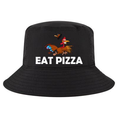 Eat Pizza Not Turkey Funny Thanksgiving Cool Comfort Performance Bucket Hat