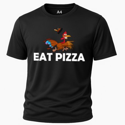 Eat Pizza Not Turkey Funny Thanksgiving Performance Shirt