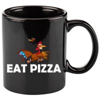 Eat Pizza Not Turkey Funny Thanksgiving 11oz C Handle Ceramic Mug