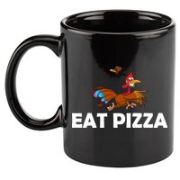 Eat Pizza Not Turkey Funny Thanksgiving 11oz C Handle Ceramic Mug