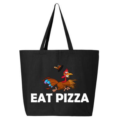 Eat Pizza Not Turkey Funny Thanksgiving 25L Jumbo Tote