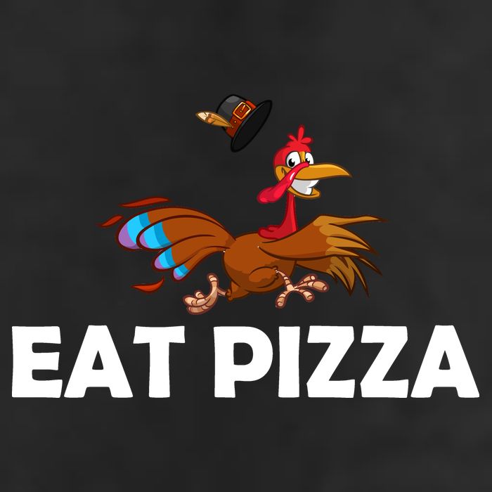 Eat Pizza Not Turkey Funny Thanksgiving 25L Jumbo Tote