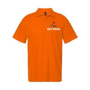 Eat Pizza Not Turkey Funny Thanksgiving Softstyle Adult Sport Polo