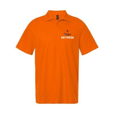 Eat Pizza Not Turkey Funny Thanksgiving Polo