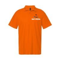 Eat Pizza Not Turkey Funny Thanksgiving Softstyle Adult Sport Polo