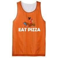 Eat Pizza Not Turkey Funny Thanksgiving Mesh Reversible Basketball Jersey Tank