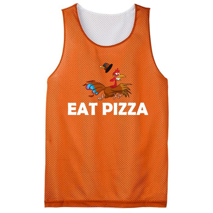 Eat Pizza Not Turkey Funny Thanksgiving Mesh Reversible Basketball Jersey Tank