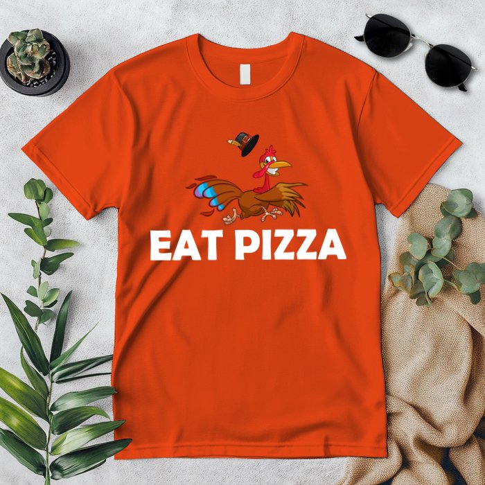 Eat Pizza Not Turkey Funny Thanksgiving Premium T-Shirt