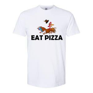 Eat Pizza Not Turkey Funny Thanksgiving Softstyle CVC T-Shirt