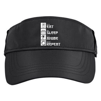 Eat Sleep Anime Repeat Adult Drive Performance Visor