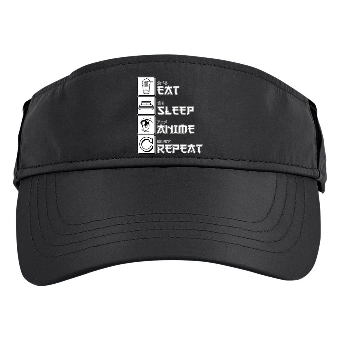 Eat Sleep Anime Repeat Adult Drive Performance Visor