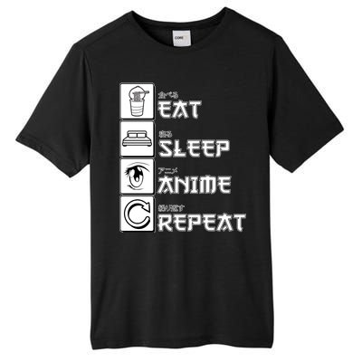 Eat Sleep Anime Repeat Tall Fusion ChromaSoft Performance T-Shirt