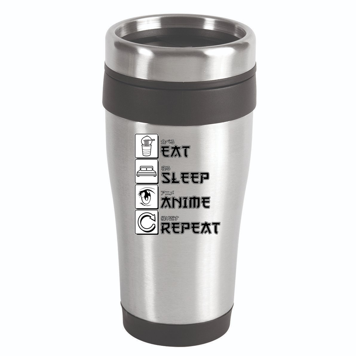 Eat Sleep Anime Repeat 16oz Travel Tumbler