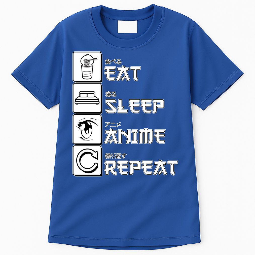 Eat Sleep Anime Repeat Tall T-Shirt