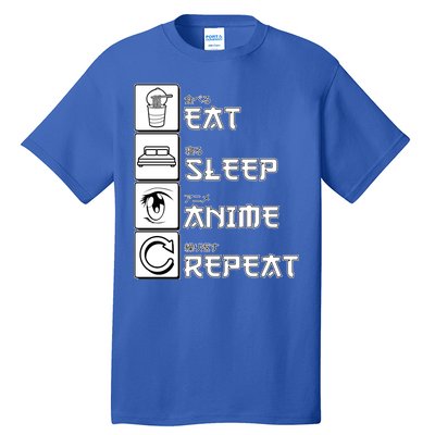 Eat Sleep Anime Repeat Tall T-Shirt