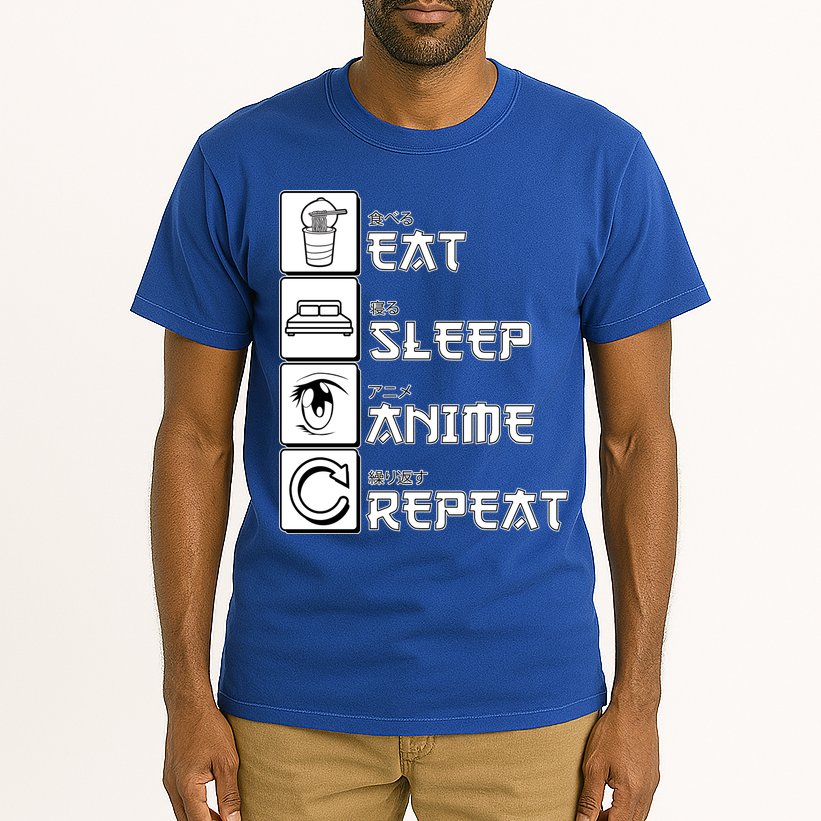 Eat Sleep Anime Repeat Tall T-Shirt