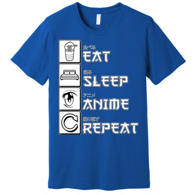 Eat Sleep Anime Repeat Premium T-Shirt