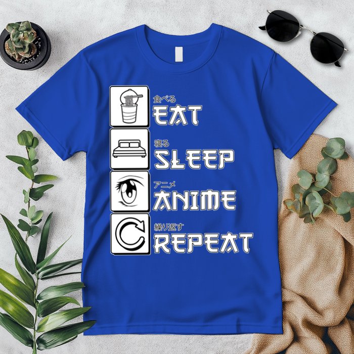 Eat Sleep Anime Repeat Premium T-Shirt